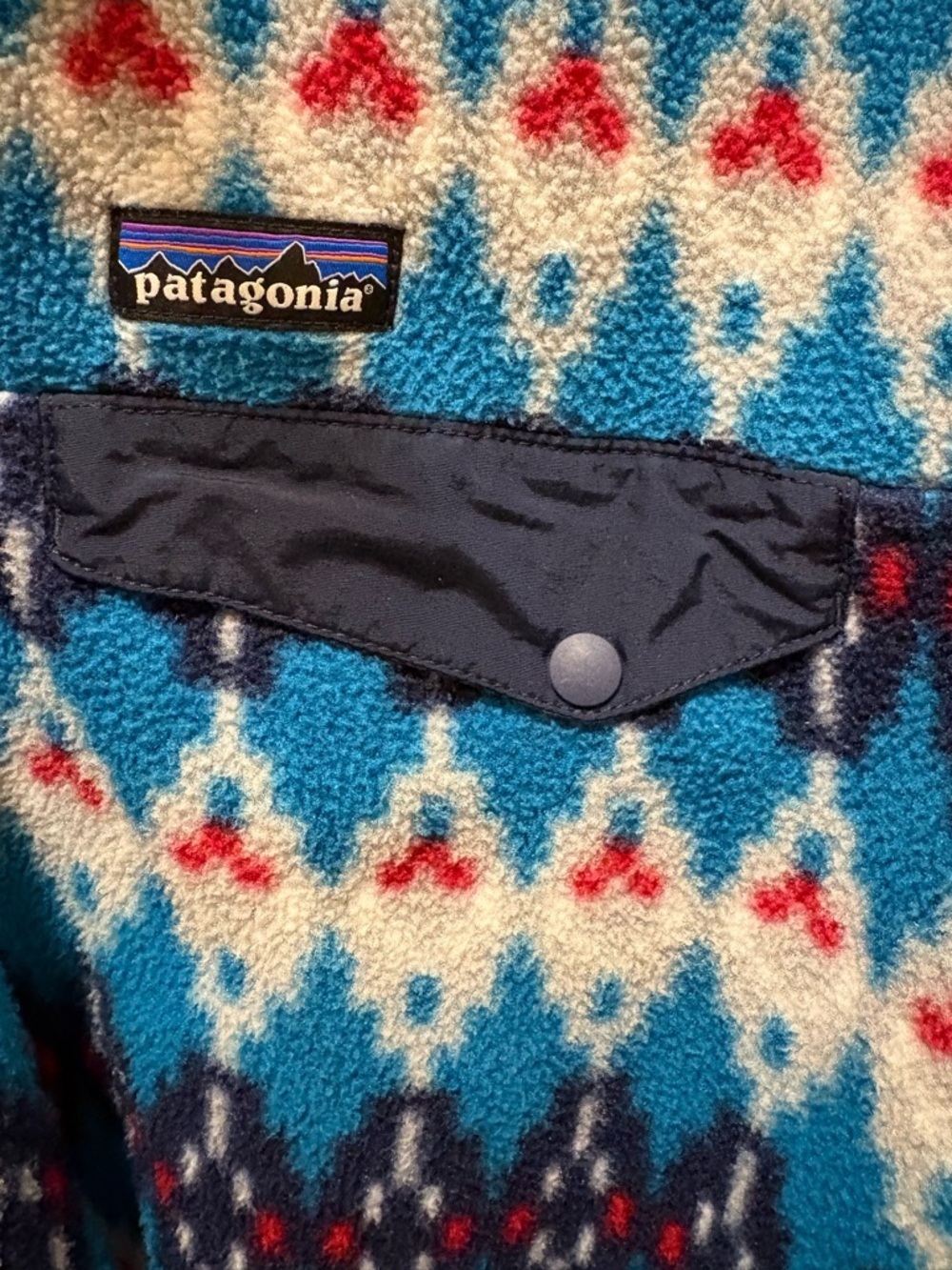 Patagonia Synchilla Snap T Pullover Aztec Print Fleece Size S Style 25450 - Picture 7 of 13